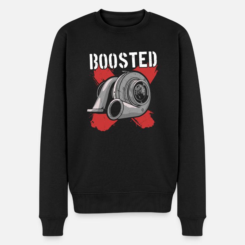Turbocompresseur boosté - Turbo & Tuning - Pull Premium bio Homme - noir