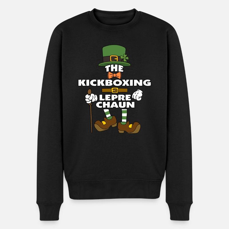 Le lutin de kickboxing St Patrick - Pull Premium bio Homme - noir