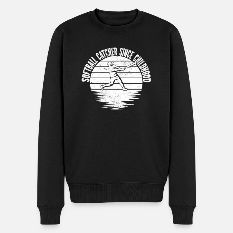 Softball - Pull Premium bio Homme - noir
