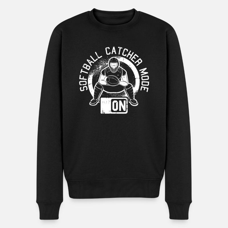 Softball Mode - Pull Premium bio Homme - noir