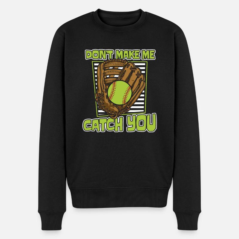 Softball drôle - Pull Premium bio Homme - noir