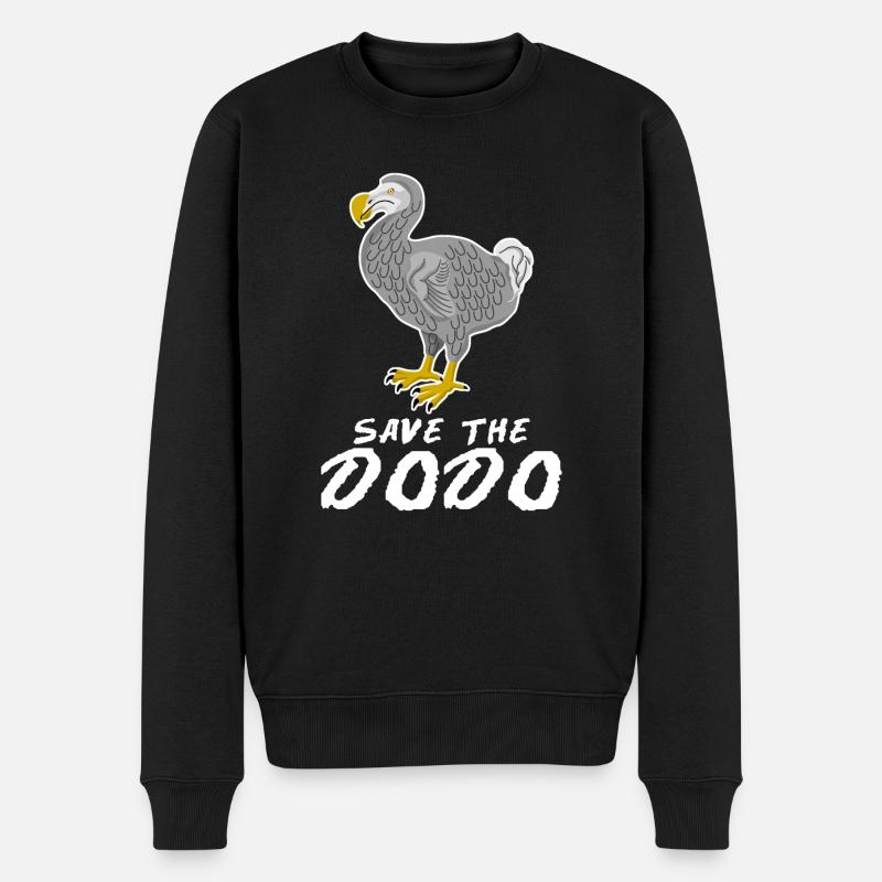 Save the Dodo - Männer Premium Bio Pullover - Schwarz