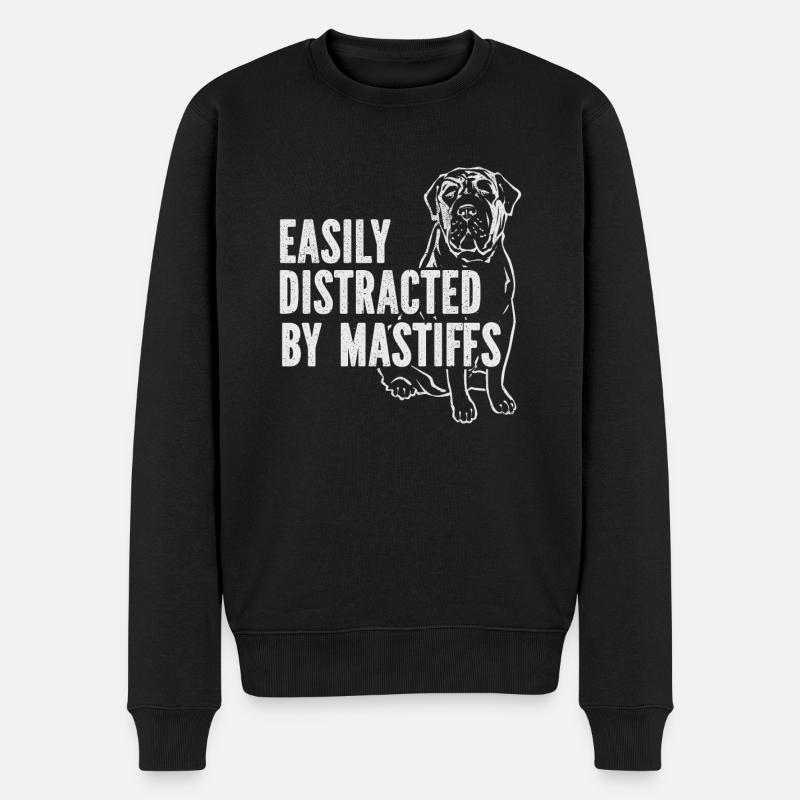 Mastiff Chien Vieux Mastiff anglais - Pull Premium bio Homme - noir