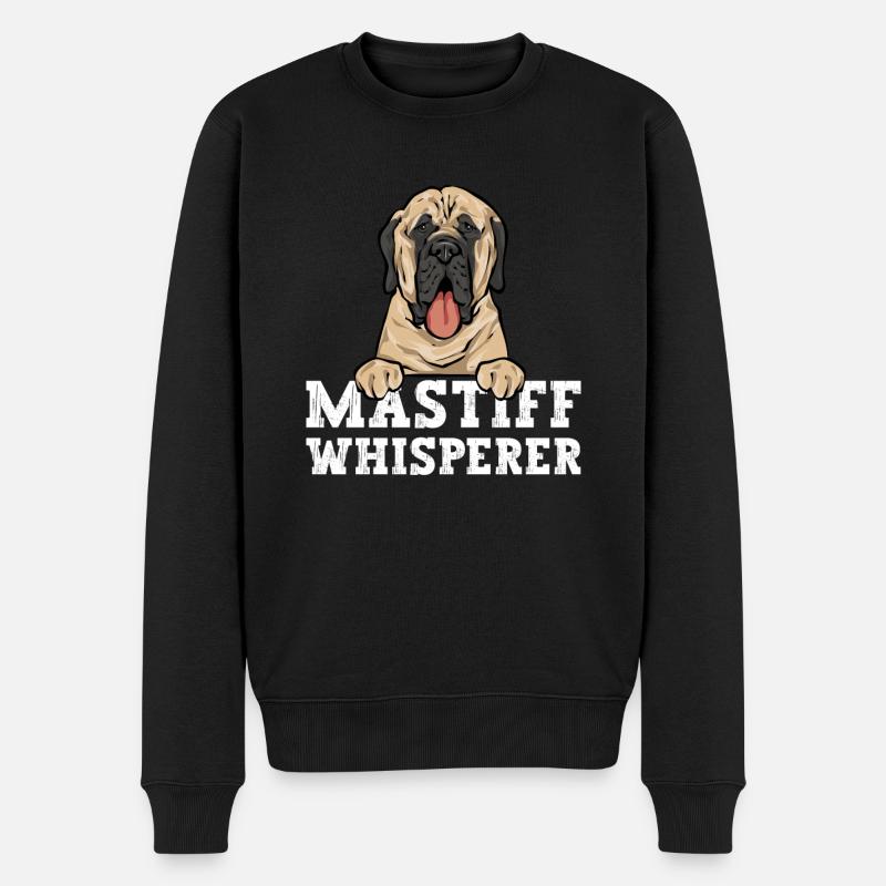 Mastiff Hund Old English Mastiff - Männer Premium Bio Pullover - Schwarz