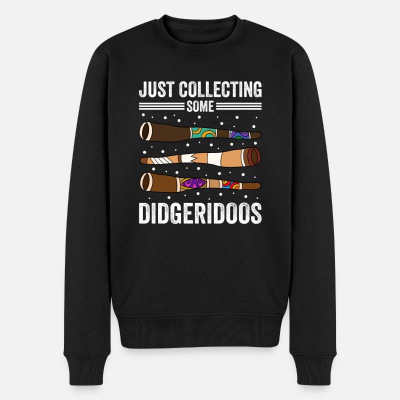 Juste collectionner des didgeridoos - Pull Premium bio Homme - noir