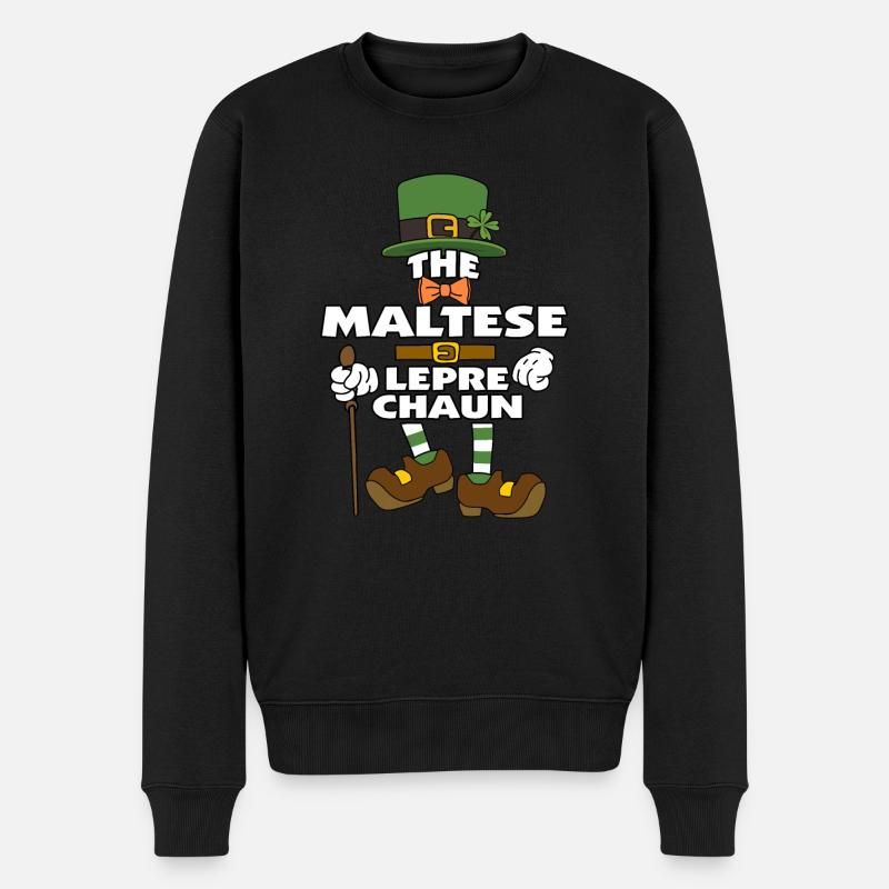 Le lutin maltais Saint-Patrick - Pull Premium bio Homme - noir