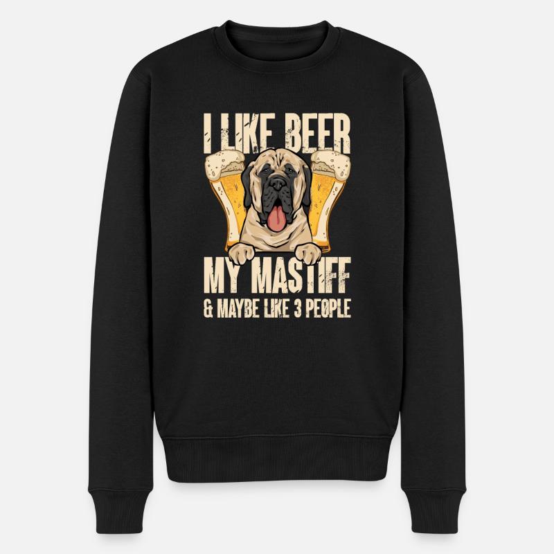 Mastiff Chien Vieux Mastiff anglais - Pull Premium bio Homme - noir
