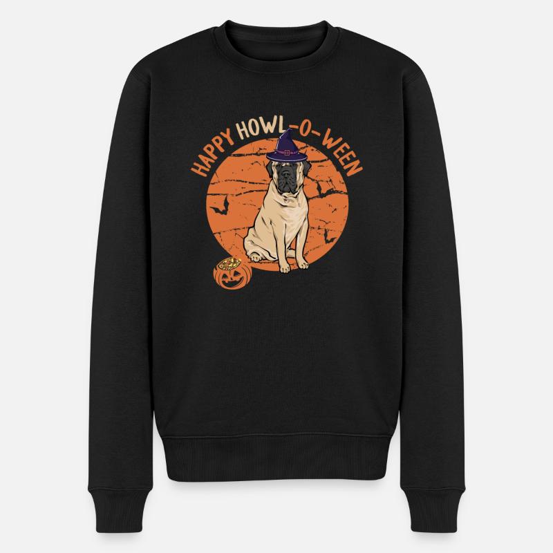 Mastiff Chien Vieux Mastiff anglais - Pull Premium bio Homme - noir