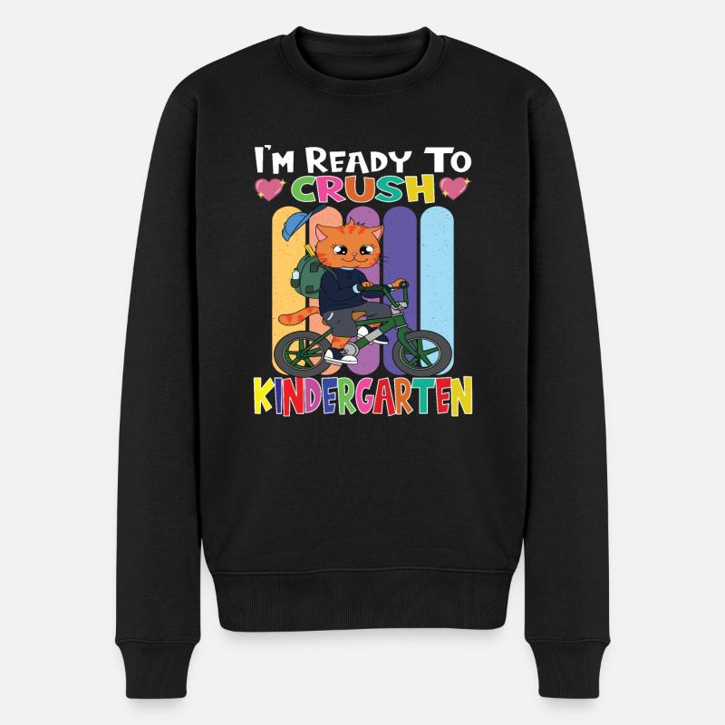 Kindergartenkind Kindergarten Geschenk - Männer Premium Bio Pullover - Schwarz