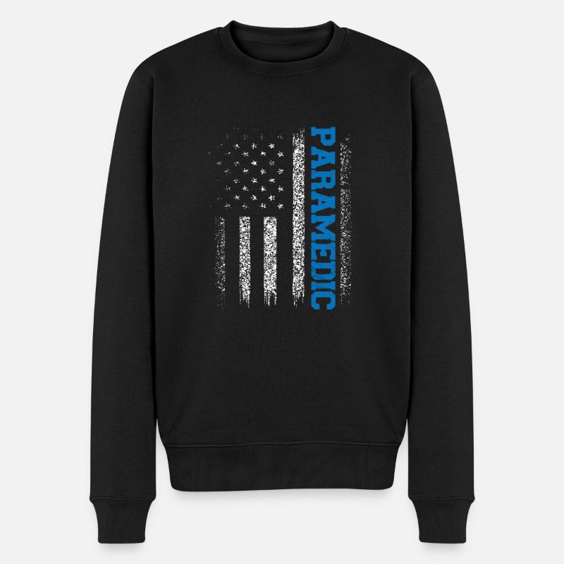 Paramedic États-Unis - Pull Premium bio Homme - noir