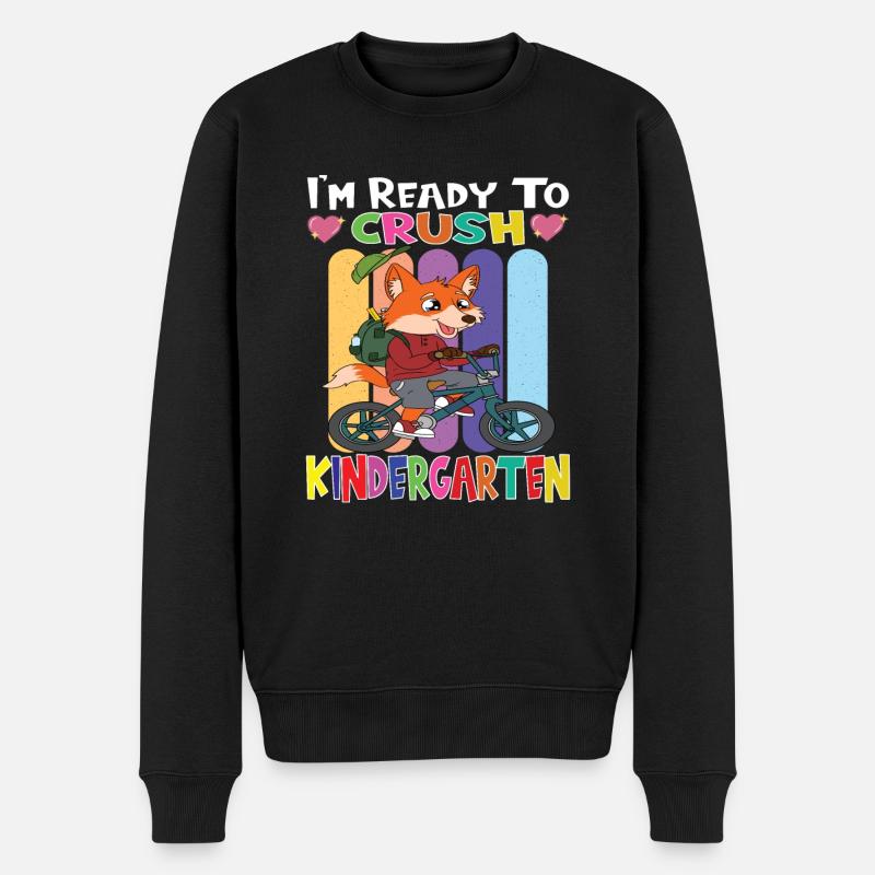 Kindergartenkind Kindergarten Geschenk - Männer Premium Bio Pullover - Schwarz