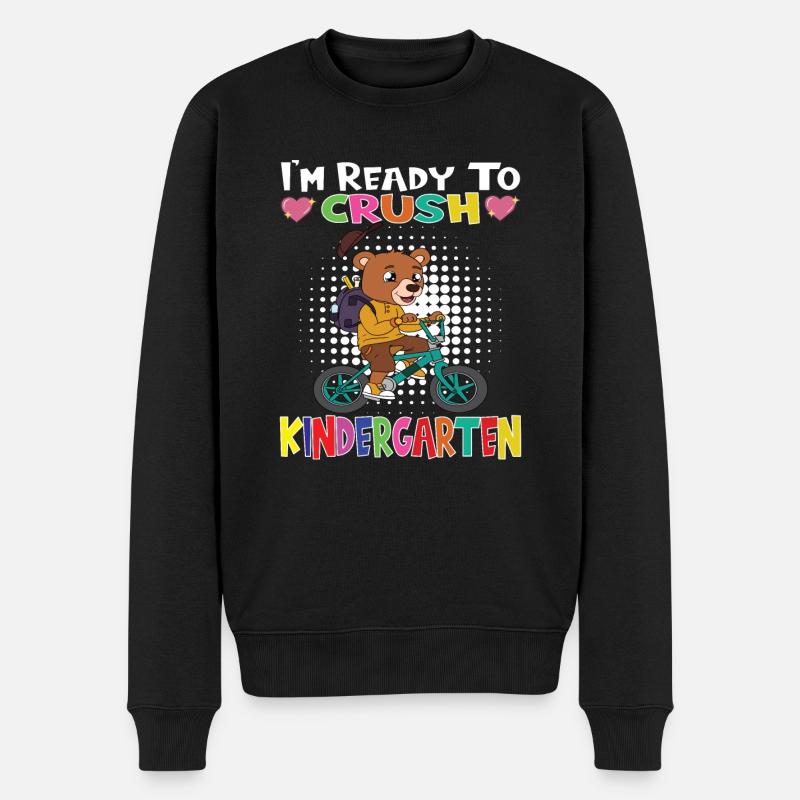 Kindergartenkind Kindergarten Geschenk - Männer Premium Bio Pullover - Schwarz