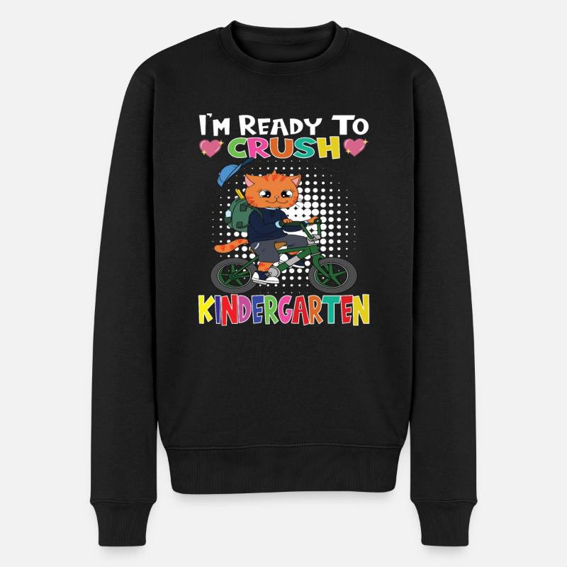 Kindergartenkind Kindergarten Geschenk - Männer Premium Bio Pullover - Schwarz