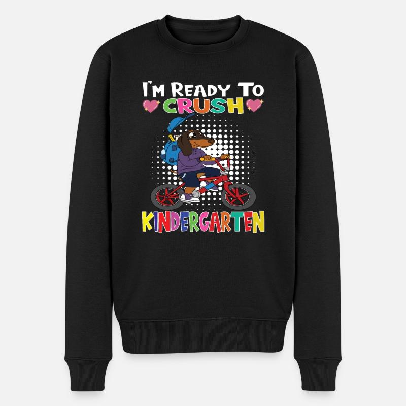 Kindergartenkind Kindergarten Geschenk - Männer Premium Bio Pullover - Schwarz
