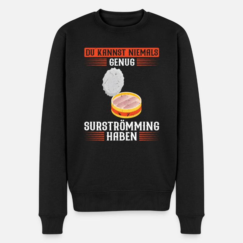 Surströmming Schweden Schwedisch Geschenk - Männer Premium Bio Pullover - Schwarz