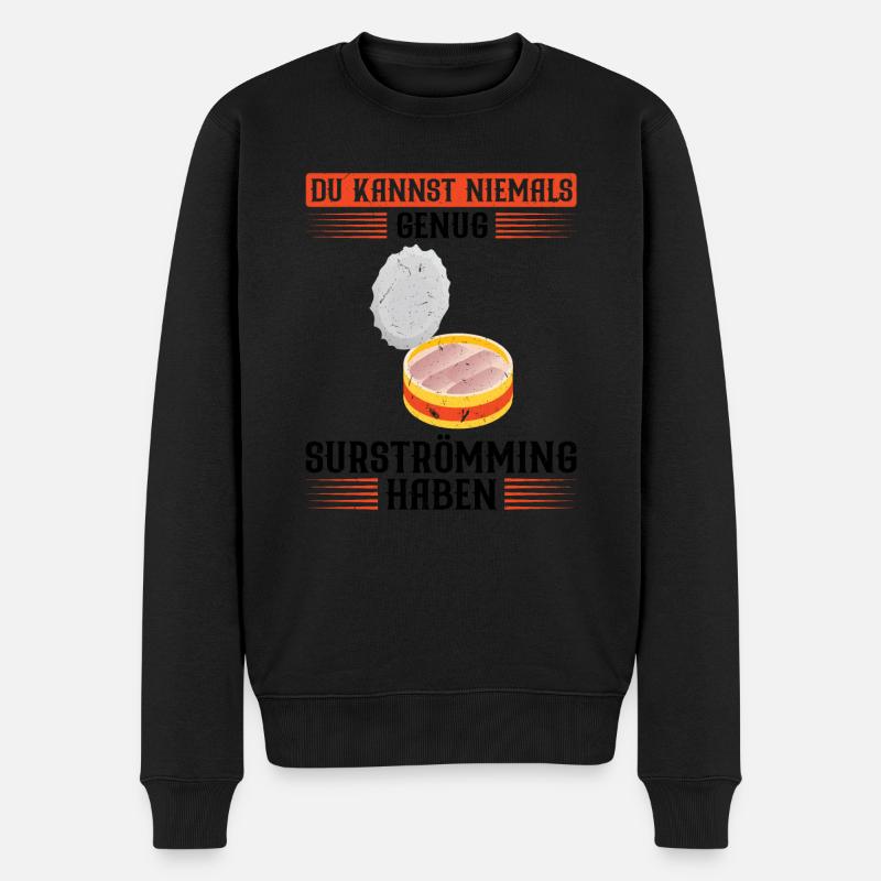 Surströmming Schweden Geschenk - Männer Premium Bio Pullover - Schwarz