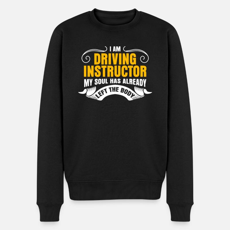 Driving Instructor Fahrschule - Männer Premium Bio Pullover - Schwarz