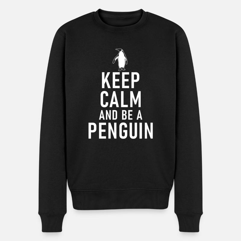 Penguin Lover Penguin Cadeaux - Pull Premium bio Homme - noir