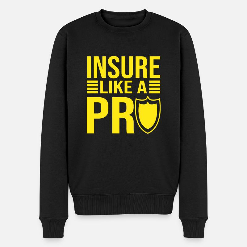 Insure Like A Pro Insurance Broker Gift - Männer Premium Bio Pullover - Schwarz