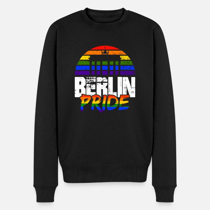 Fierté Berlin - Pull Premium bio Homme - noir