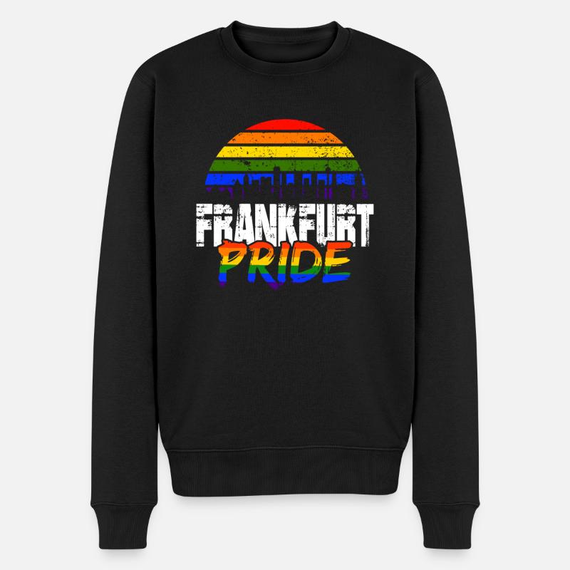 Pride Francfort - Pull Premium bio Homme - noir