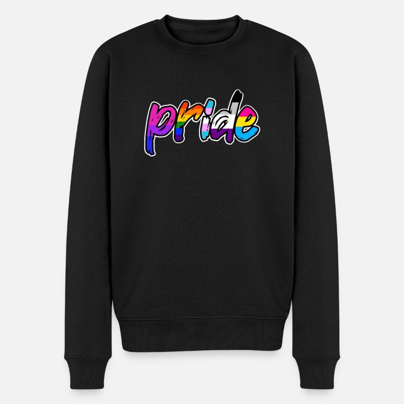Pride - Männer Premium Bio Pullover - Schwarz