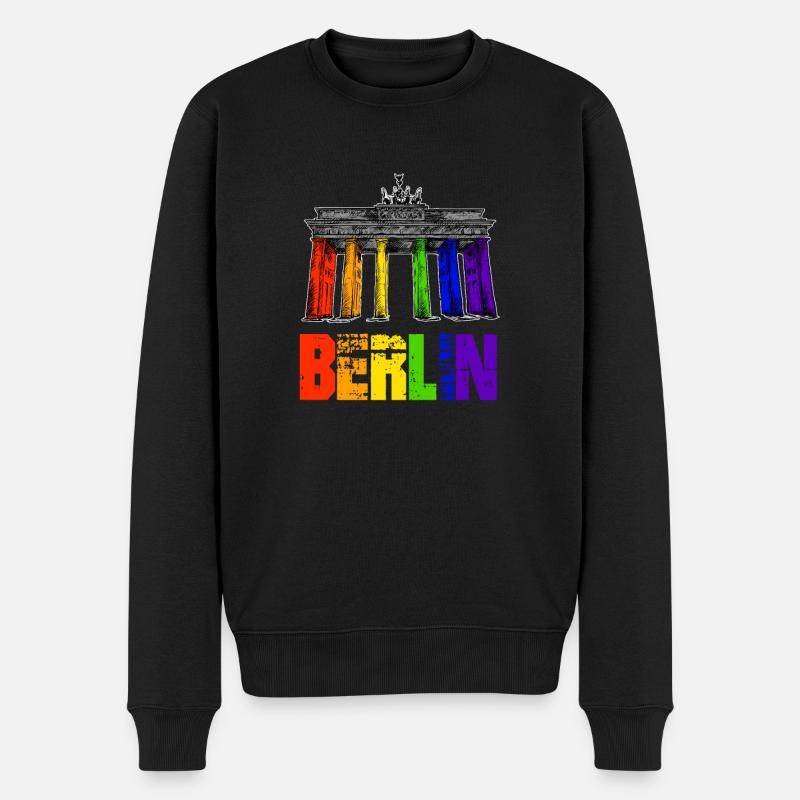 Fierté Berlin - Pull Premium bio Homme - noir