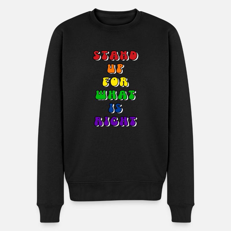 Déclaration LGBT de la fierté - Pull Premium bio Homme - noir