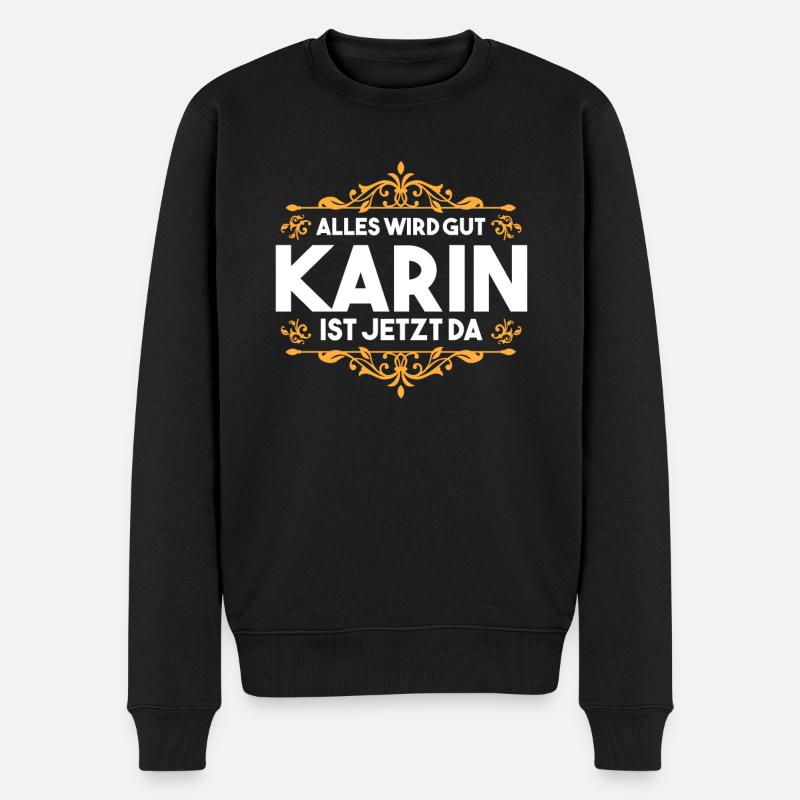 Karin - Männer Premium Bio Pullover - Schwarz