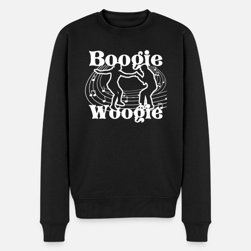 Boogie Woogie Tanzen Swing - Männer Premium Bio Pullover - Schwarz
