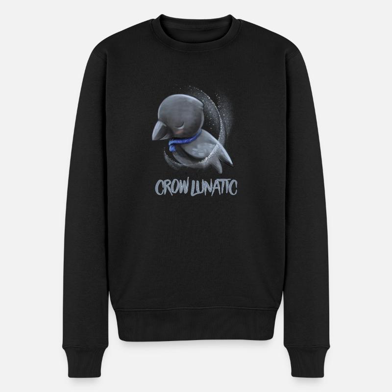 Corbeau / Corbeau : Raven Lunatic - Pull Premium bio Homme - noir
