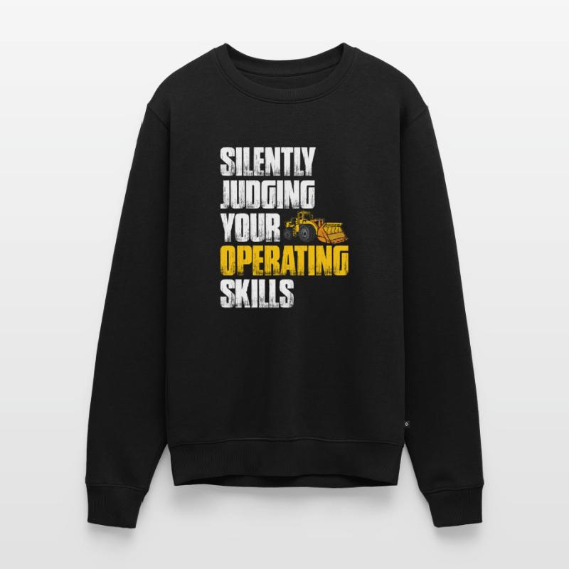 Construction machinery operator Excavator driver Excavator driver Construction workers Men's Premium Organic Jumper