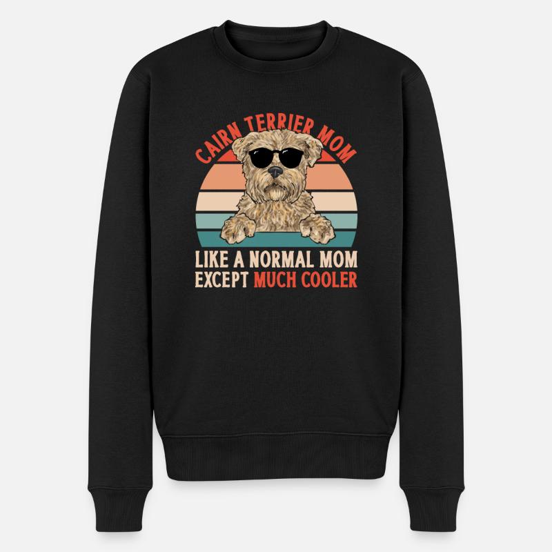 Cairn Terrier Chien - Pull Premium bio Homme - noir
