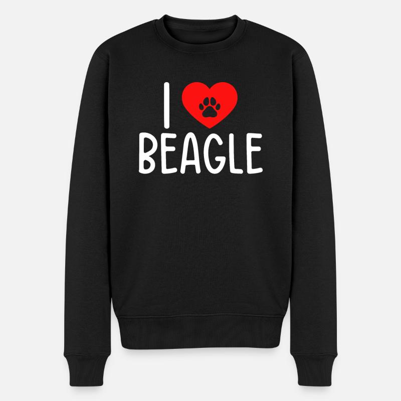 Beagle Geschenk Beagle Besitzer - Männer Premium Bio Pullover - Schwarz