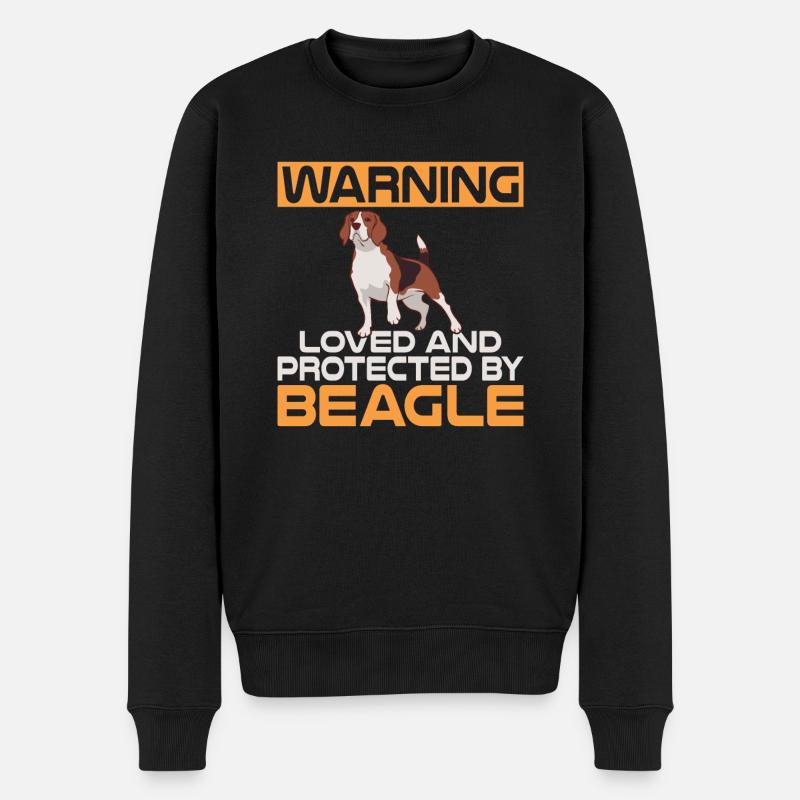 Beagle Geschenk Beagle Besitzer - Männer Premium Bio Pullover - Schwarz