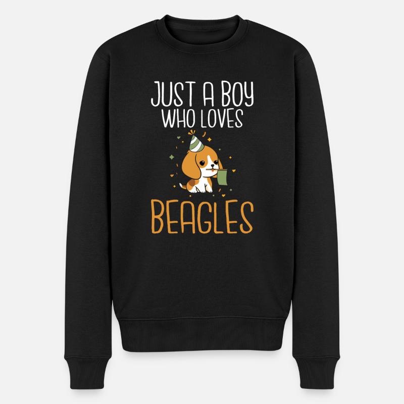 Beagle Geschenk Beagle Besitzer - Männer Premium Bio Pullover - Schwarz