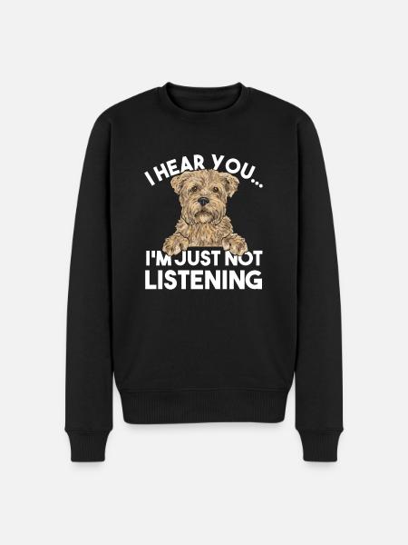 Cairn Terrier Dog - Men's Premium Organic Jumper - black