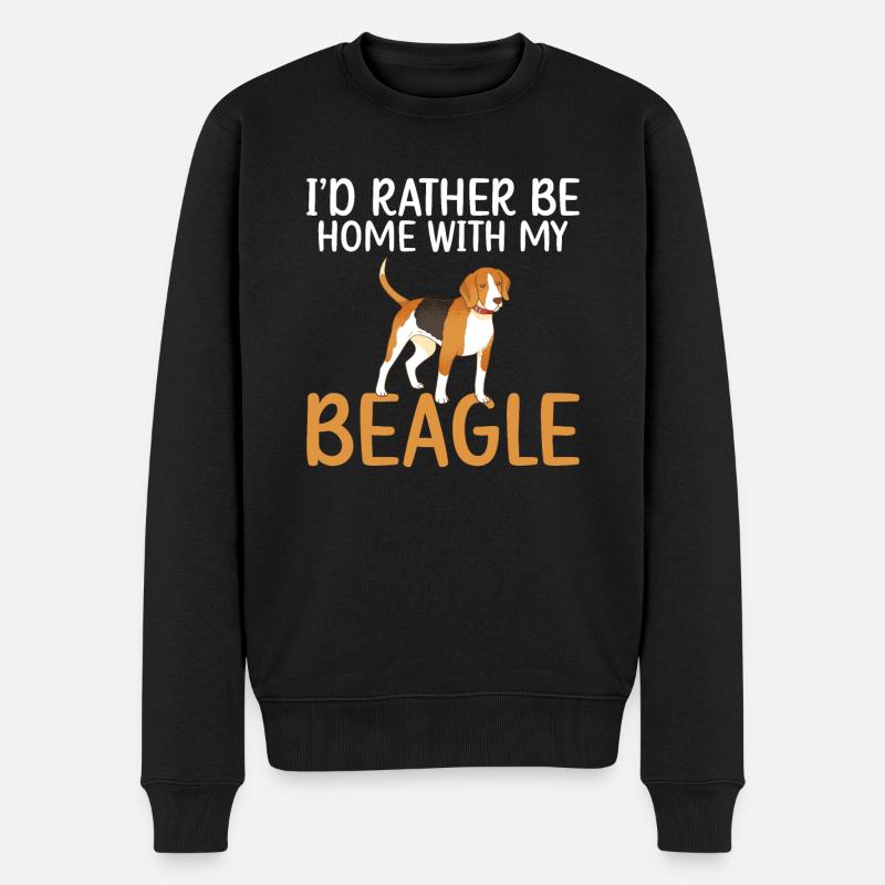 Beagle Cadeau Beagle Propriétaire - Pull Premium bio Homme - noir
