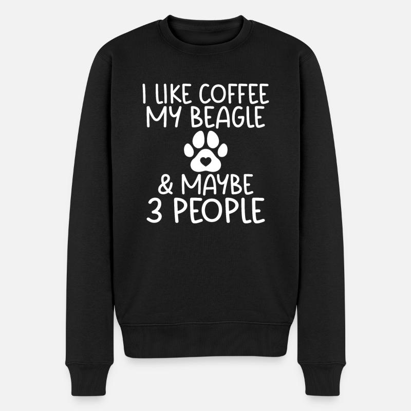 Beagle Geschenk Beagle Besitzer - Männer Premium Bio Pullover - Schwarz