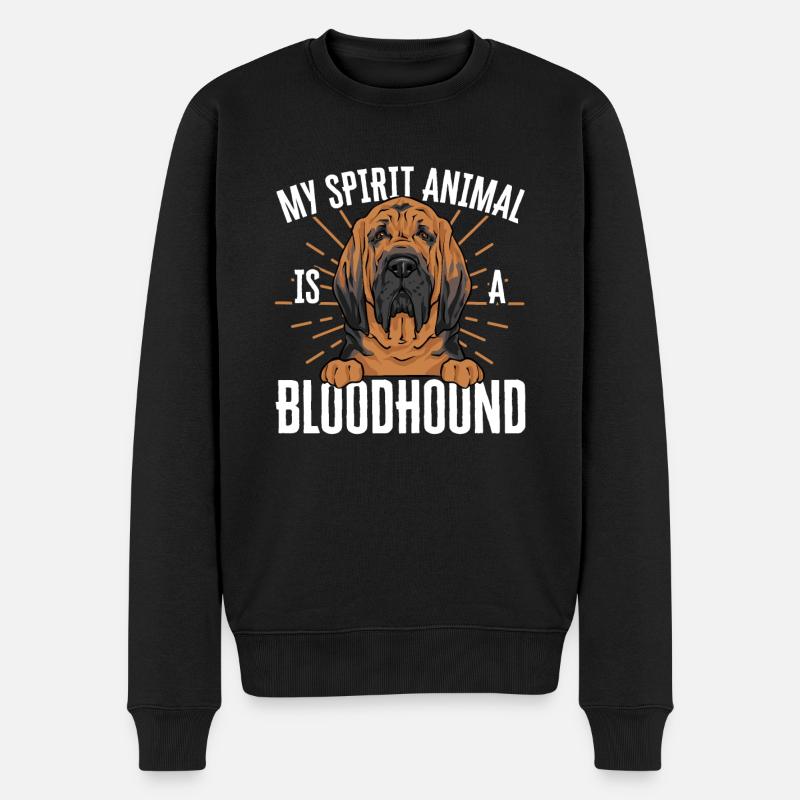 Bloodhound Chien Bloodhound - Pull Premium bio Homme - noir