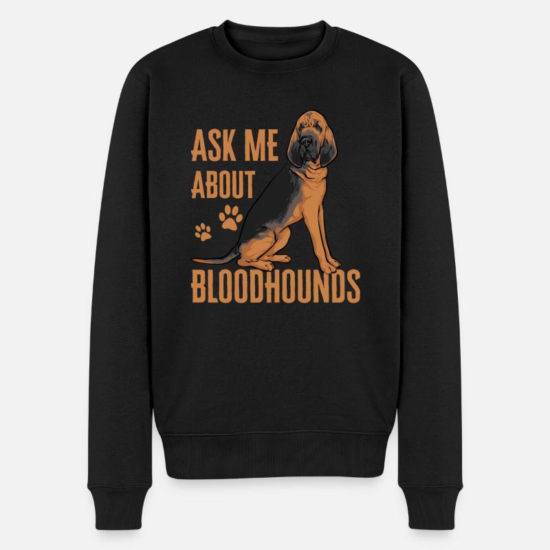 Bloodhound Chien Bloodhound - Pull Premium bio Homme - noir
