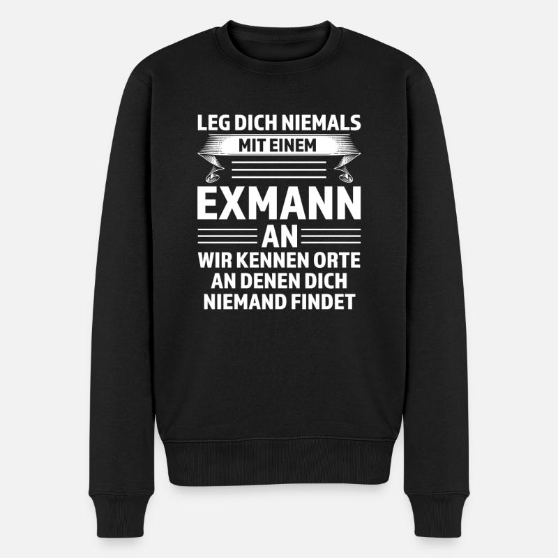 Geschieden Mann Trennung Geschenk - Männer Premium Bio Pullover - Schwarz