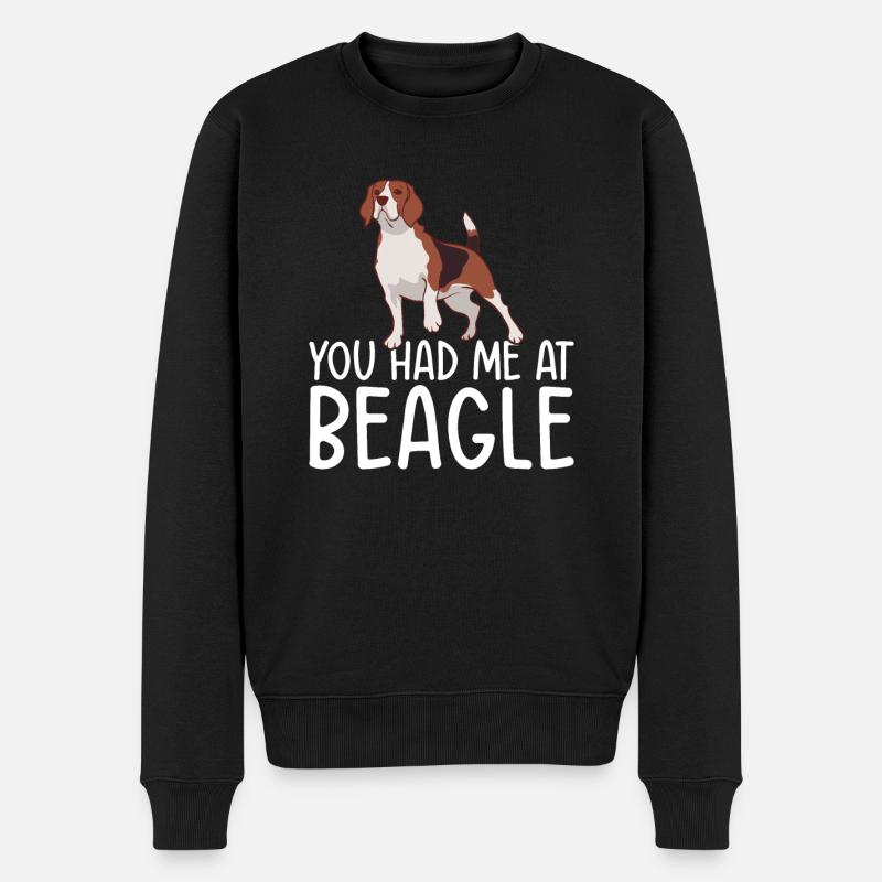 Beagle Geschenk Beagle Besitzer - Männer Premium Bio Pullover - Schwarz