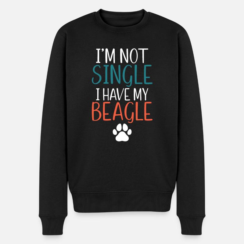 Beagle Geschenk Beagle Besitzer - Männer Premium Bio Pullover - Schwarz