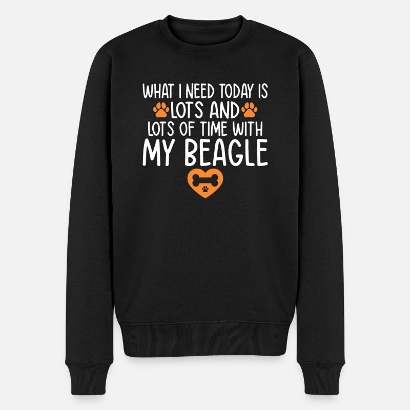 Beagle Gift Beagle Owner - Men's Premium Organic Jumper - black