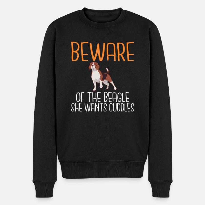 Beagle Geschenk Beagle Besitzer - Männer Premium Bio Pullover - Schwarz