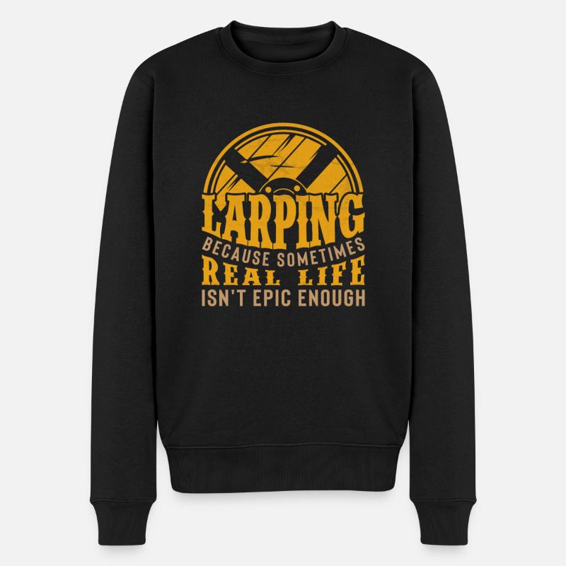LARP RPG Rollenspieler - Männer Premium Bio Pullover - Schwarz