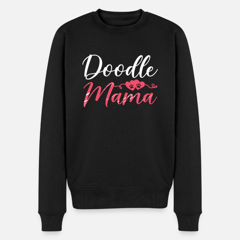 Femmes Doodle Mama Labradoodle Goldendoodle - Pull Premium bio Homme - noir