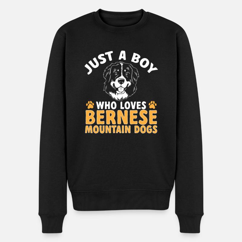 Berner Sennenhund - Männer Premium Bio Pullover - Schwarz