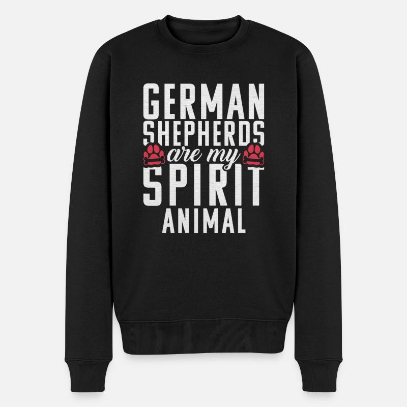 Cadeaux de berger allemand - Pull Premium bio Homme - noir